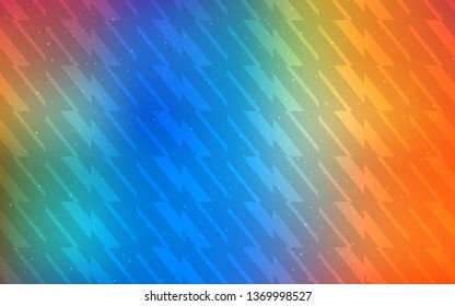 Dark Multicolor vector texture with colored lines. Glitter abstract illustration with colorful sticks. Pattern for ads, posters, banners.