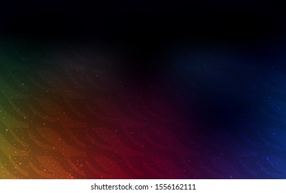 Dark Multicolor vector texture with colored lines. Colorful shining illustration with lines on abstract template. Template for your beautiful backgrounds.