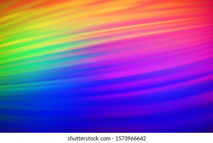 Dark Multicolor vector texture with colored lines. Glitter abstract illustration with colorful sticks. Pattern for ad, booklets, leaflets.