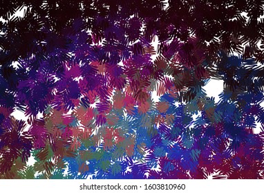 Dark Multicolor vector texture with colored lines. Modern geometrical abstract illustration with Lines. Pattern for ad, booklets, leaflets.
