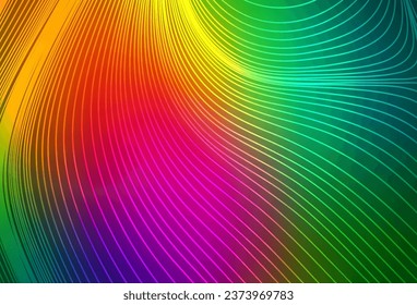 Dark Multicolor vector texture with colored lines. Glitter abstract illustration with colorful sticks. Smart design for your business advert.