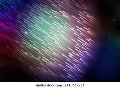 Dark Multicolor vector texture with colored lines. Blurred decorative design in simple style with lines. Pattern for your busines websites.