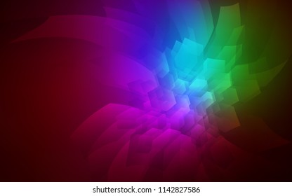 Dark Multicolor vector texture with colorful hexagons. Abstract illustration with colorful hexagons. Beautiful design for your business advert.