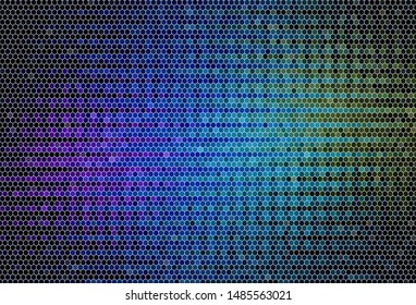 Dark Multicolor vector texture with colorful hexagons. Abstract illustration with colorful hexagons. Pattern for ads, leaflets. Dark Multicolor vector texture with colorful hexagons. Abstract illustration with colorful hexagons. Pattern for ads, leaflets.