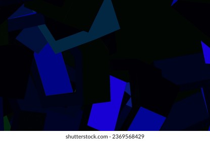 Textura vectorial multicolor oscura con hexágonos coloridos. Diseño en estilo abstracto con hexágonos. Patrón de anuncios, folletos.