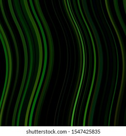 Dark Multicolor vector texture with curves. Gradient illustration in simple style with bows. Pattern for websites, landing pages.