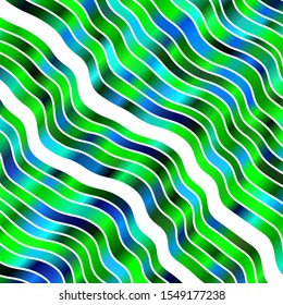 Dark Multicolor vector texture with curves. Brand new colorful illustration with bent lines. Template for cellphones.