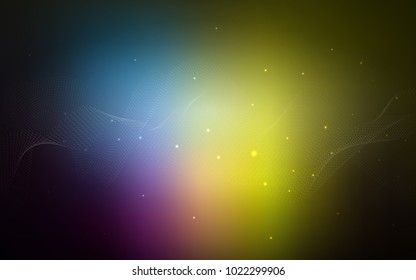 Dark Multicolor vector texture with disks. Blurred decorative design in abstract style with bubbles. The pattern can be used for beautiful websites.