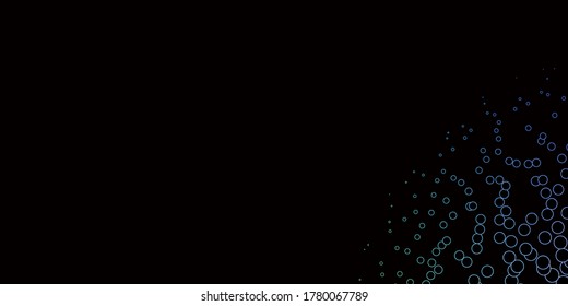Dark Multicolor vector texture with disks. Modern abstract illustration with colorful circle shapes. Pattern for business ads.