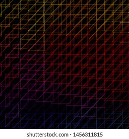 Dark Multicolor vector texture with lines. Repeated lines on abstract background with gradient. Best design for your posters, banners.
