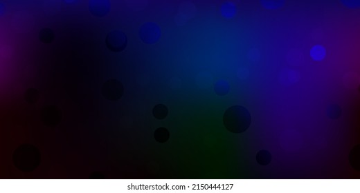 Dark multicolor vector texture with memphis shapes. Illustration with colorful shapes in abstract style. Simple illustration for your web site.