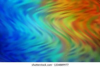 Dark Multicolor vector texture with milky way stars. Modern abstract illustration with Big Dipper stars. Pattern for astrology websites.