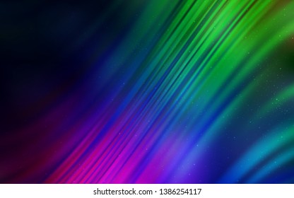 Dark Multicolor vector texture with milky way stars. Shining illustration with sky stars on abstract template. Smart design for your business advert.