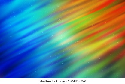 Dark Multicolor vector texture with milky way stars. Shining illustration with sky stars on abstract template. Pattern for futuristic ad, booklets.