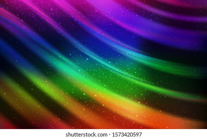Dark Multicolor vector texture with milky way stars. Modern abstract illustration with Big Dipper stars. Pattern for astronomy websites.