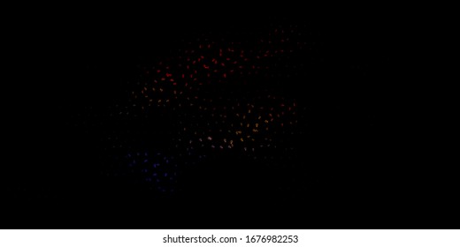 Dark Multicolor vector texture with religion symbols. Illustration with magical signs of spiritual power. Simple design for occult depiction.