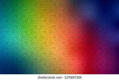 Dark Multicolor vector texture with triangular style. Glitter abstract illustration with triangular shapes. Modern template for your landing page.
