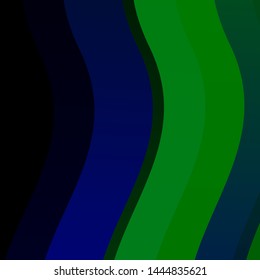 Dark Multicolor vector texture with wry lines. Bright illustration with gradient circular arcs. Pattern for websites, landing pages.