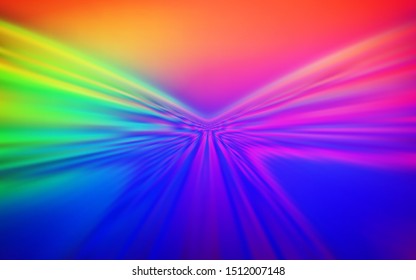 Dark Multicolor vector texture with wry lines. Modern gradient abstract illustration with bandy lines. A completely new design for your business.