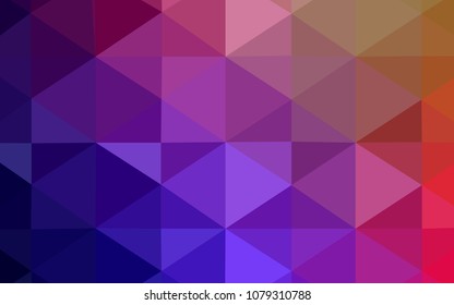 Dark Multicolor vector triangle mosaic texture. A sample with polygonal shapes. A completely new design for your business.