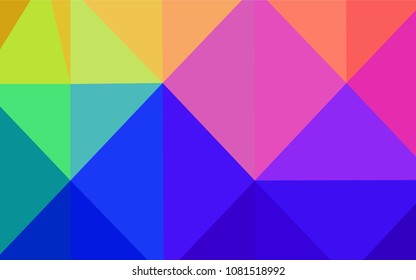 Dark Multicolor vector triangle mosaic cover. A completely new color illustration in a  polygonal style. That pattern can be used as a part of a brand book.