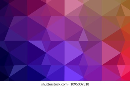 Dark Multicolor vector triangle mosaic template. A completely new color illustration in a polygonal style. New template for your brand book.