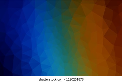 Dark Multicolor vector triangle mosaic cover. A completely new color illustration in a polygonal style. Textured pattern for your backgrounds.