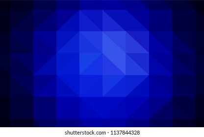 Dark Multicolor vector triangle mosaic cover. Modern abstract illustration with triangles. Polygonal design for your web site.