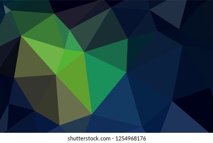 Dark Multicolor vector triangle mosaic template. Triangular geometric sample with gradient.  Textured pattern for your backgrounds.