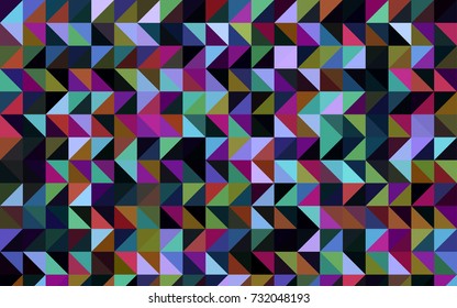 Dark Multicolor vector triangle mosaic background. Shining illustration, which consist of triangles. The elegant pattern can be used as part of a brand book.