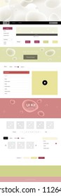 Dark Multicolor vector web ui kit with lamp shapes. Glitter abstract illustration with blurred bubble shapes.. Modern template for your landing page.