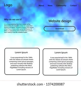 Dark Multicolor vector web ui kit with nebula stars. Decorative ui kit design in abstract style with colorful sky. This sample is for your website.