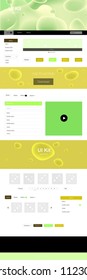 Dark Multicolor vector wireframe kit with abstract circles. Colorful abstract illustration with gradient lines. This template you can use for websites.