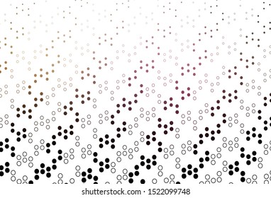 dark multicolored vector template with circles. Abstract illustration with colored bubbles in nature style. Pattern for ads, leaflets.