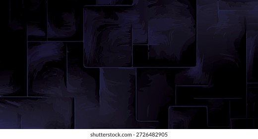 Un fondo abstracto oscuro y misterioso con un patrón geométrico con tonos de azul y negro, creando un aspecto moderno y texturizado.