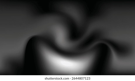 Dark and Mysterious Black and White Gradient Abstract Background for Elegant and Modern Designs