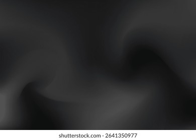 Dark and Mysterious Blurry Black Gradient Background for Elegant Digital Art and Graphic Design
