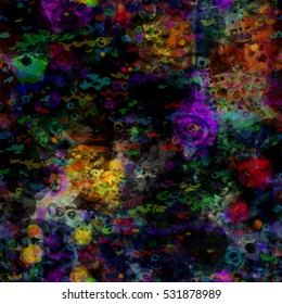 Dark mysterious seamless background texture.