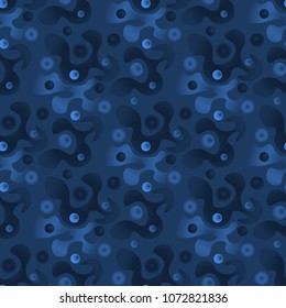 Dark natural forest seamless pattern. Natural abstract series.