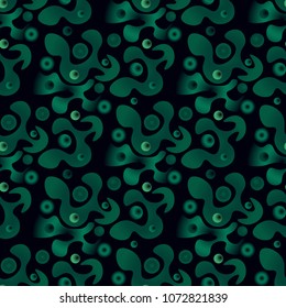 Dark natural forest seamless pattern. Natural abstract series.