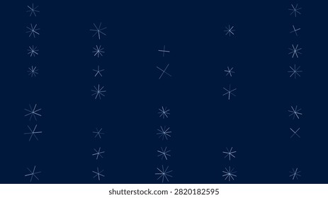 Dark navy background with sparse white star sparkle texture