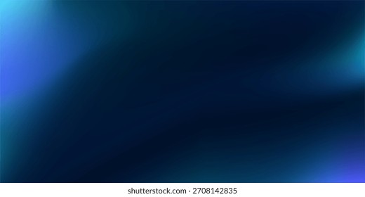 Dark navy blue abstract background with neon blue and cyan light leaks. Ideal for tech, cosmic, or corporate themes