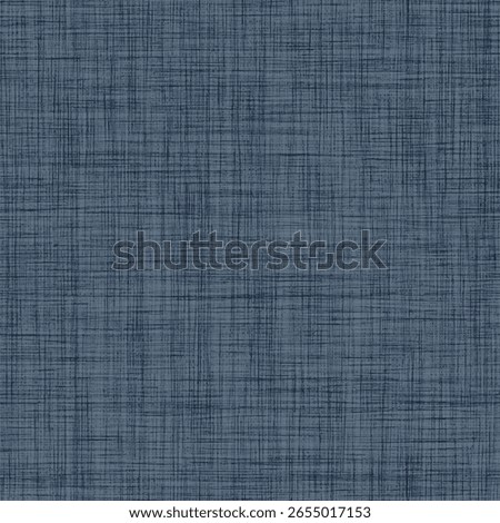 Dark navy linen fabric texture background cross hatch pattern with soft woven threads minimal textile surface seamless cloth material design for wrapping wallpaper or modern interior backdrop