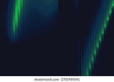 Fundo de Gradiente Fractal com Fita de Reflexão de Ondulação de Neon Escuro