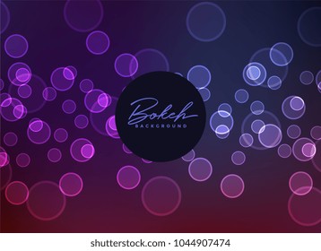 dark neon style bokeh effect background