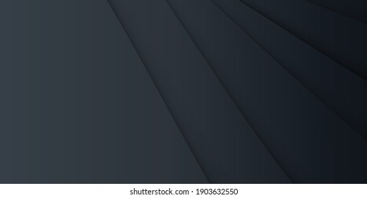 Fondo neutro oscuro para una pancarta ancha. Ilustración Resumen. Lujoso fondo de línea negra