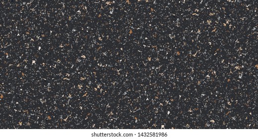 Dark Neutral colored brown beige grungy recycled speckled elements natural terrazzo camouflage textured surface seamless repeat vector pattern. Grunge, cement, concrete.  Gravel.