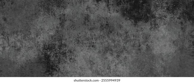 Dark and Neutral Grunge Background with Deep Charcoal Patterns and a Timeless Cement Wall Appearance
