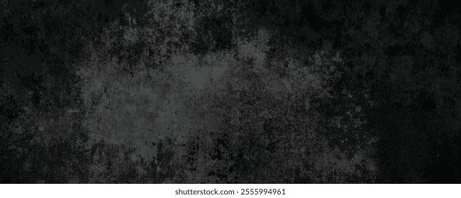 Dark and Neutral Grunge Background with Deep Charcoal Patterns and a Timeless Cement Wall Appearance
