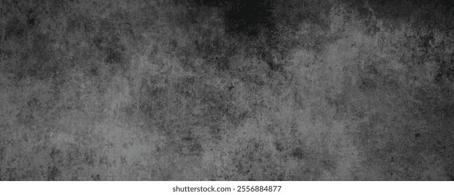 Dark and Neutral Grunge Background with Deep Charcoal Patterns and a Timeless Cement Wall Appearance
